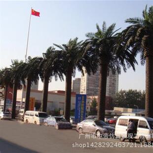 仿真海枣树室内外人造大型塑胶皮椰子树假树园林景观工程绿化布景