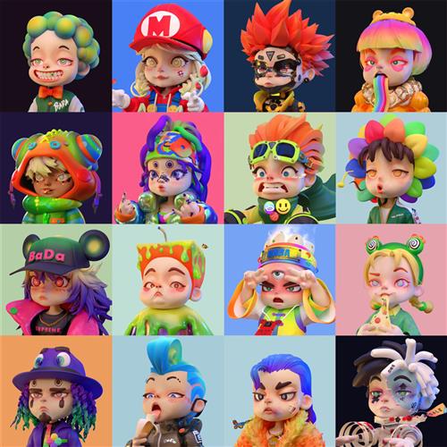 ip形象建模ip设计吉祥物设计卡通形象设计d建模ip形象盲盒手办