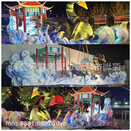 玻璃钢巡游花车节庆剪彩项目签约彩车大型影视基地玻璃钢巡游车