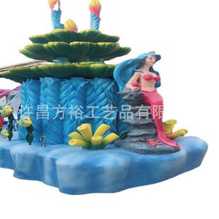 巡游花车租赁马车景区电动巡游花车动物玻璃钢卡通雕塑花车出租