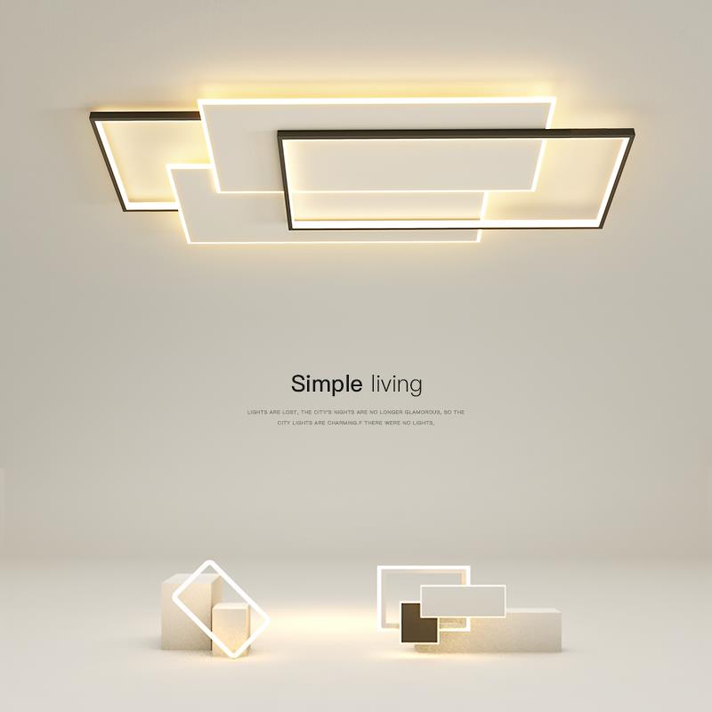 简约现代客厅灯长方形创意led吸顶灯大厅灯主卧室灯餐厅中山灯具