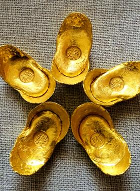 采购产品彷古金锭，福禄寿彩小金锭，彷古金条，纯铜鎏金镇纸小金