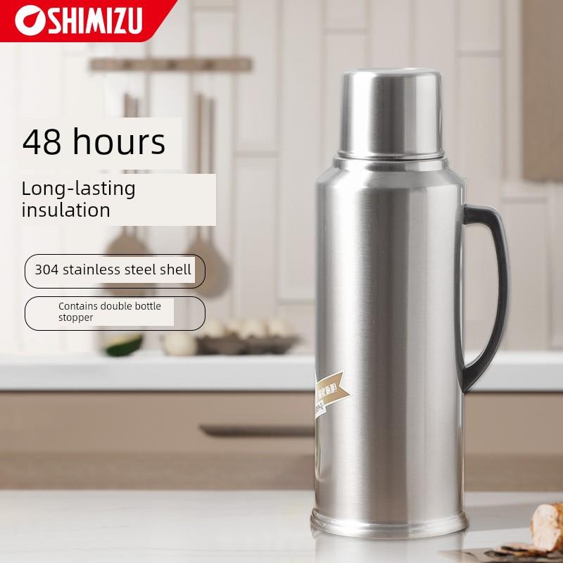 清洁水304不锈钢保温瓶家用保温瓶玻璃衬垫沸水瓶时尚保温瓶2L保