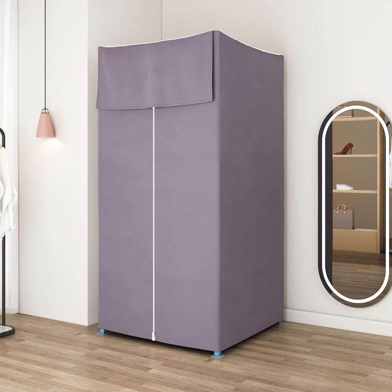 户外简易折叠更衣室门帘轨道展示架地摊服装店落地折叠移动试衣间