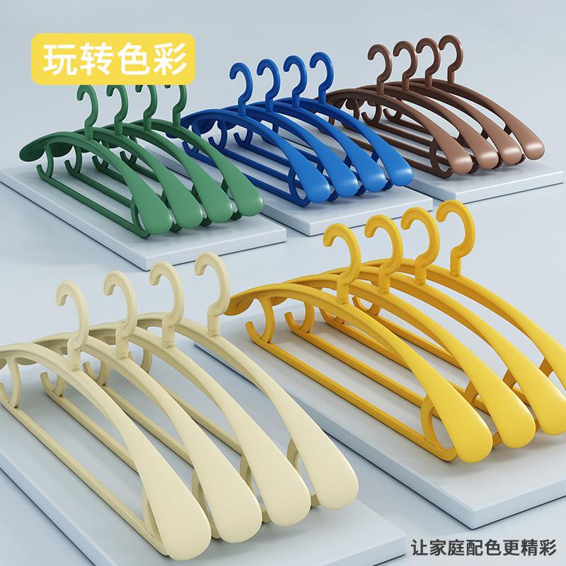 衣架家用挂衣100个无痕防滑防肩角加厚挂衣服架晾衣撑子晒衣架子