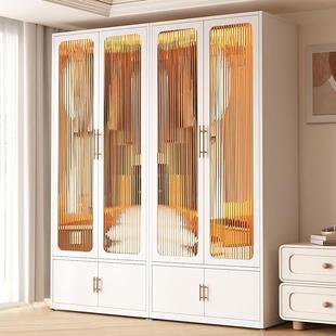 现代简约组合衣柜卧室钢制铁艺家用出租房收纳柜简易金属铁皮柜子