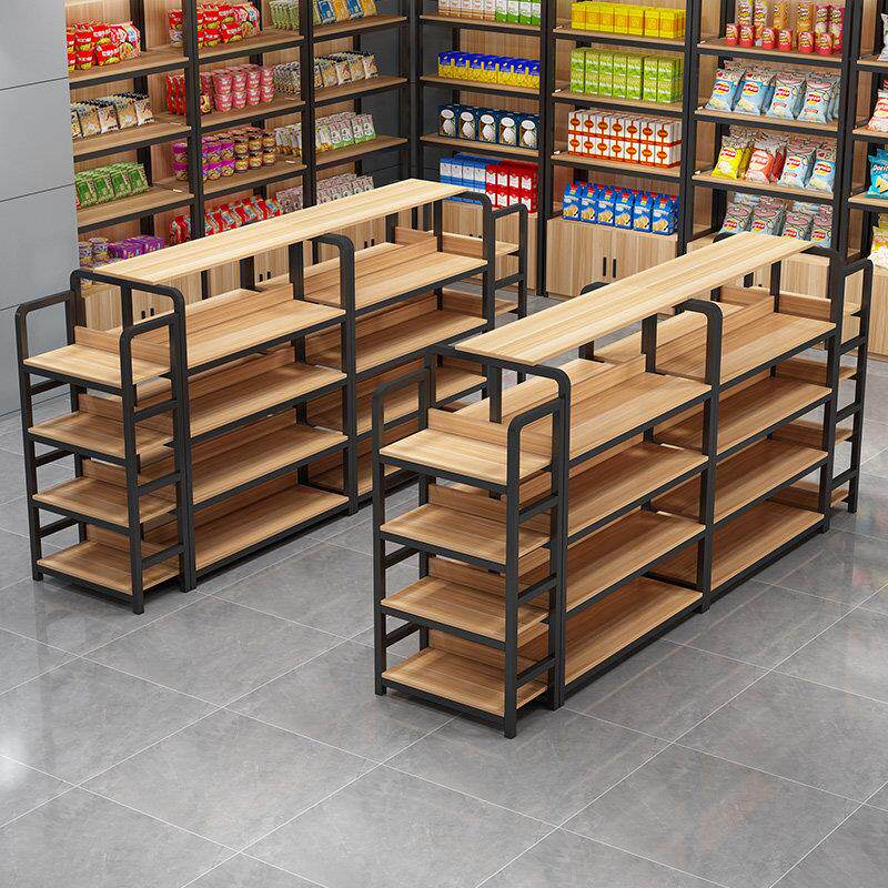 超市中岛展示柜陈列产品货架烟酒样品零食多层便利店宠物文具置物
