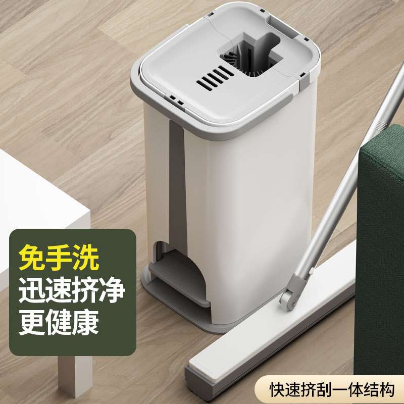 海绵拖把头挤水免手洗拖地神器胶棉家用吸水一拖地拖布懒人大号净