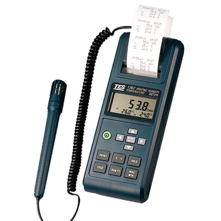 泰仕 TES-1362带打印机温湿度计 TES-1362温湿度计