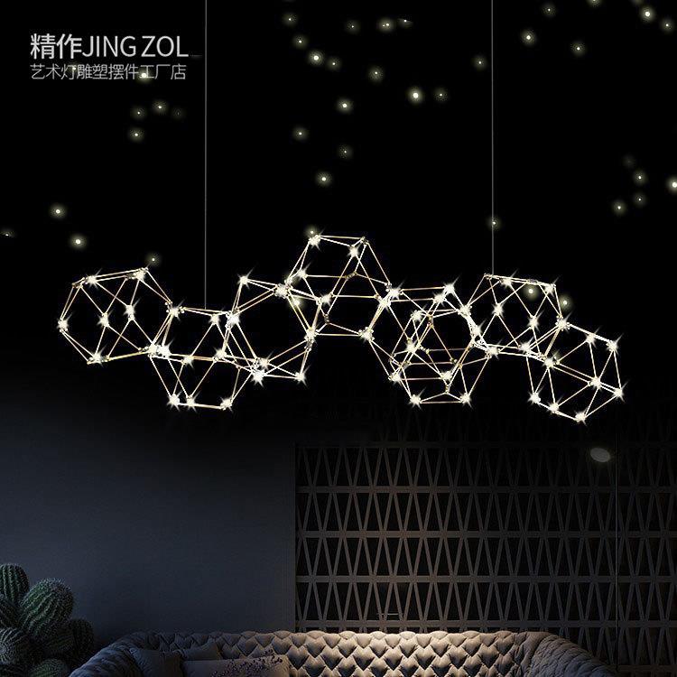 餐厅吊灯2025年新款 意大利吧台灯萤火虫极简轻奢饭厅家用网红led