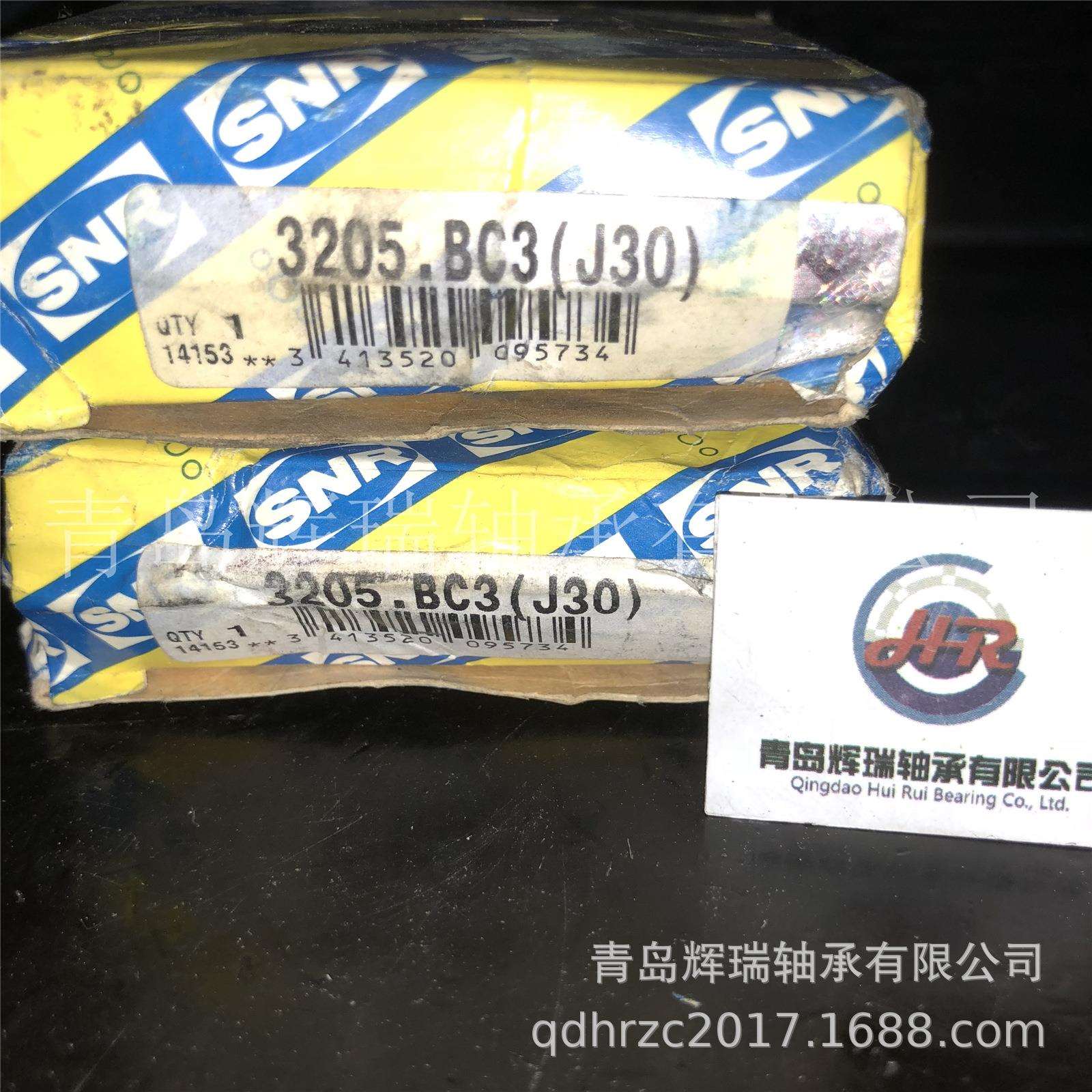 SNR角接触球轴承3205.BC3（J30） 内径25mm外径52mm厚度20.638mm