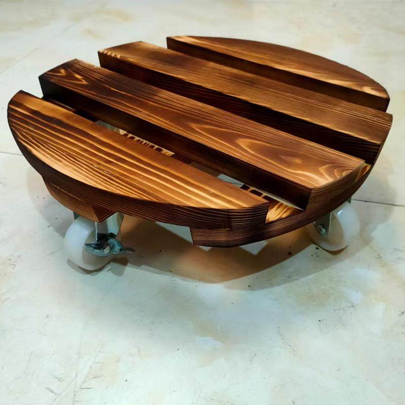 实木碳化方便移动花盆托盘承重万向轮花盆底托盆栽托架加厚带刹车,橡塑材料及制品,亚克力管/有机玻璃管,淘宝优惠券,粉丝福利购,淘宝优惠卷