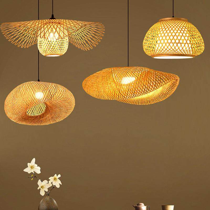 手工制作的天然编织竹制遮阳灯架藤制吊灯中式餐厅装饰吊灯led,橡塑材料及制品,亚克力管/有机玻璃管,淘宝优惠券,粉丝福利购,淘宝优惠卷