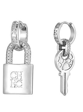 CHHC法式个性立体夸张锁头钥匙质感耳环风格耳环耳饰跨境热卖