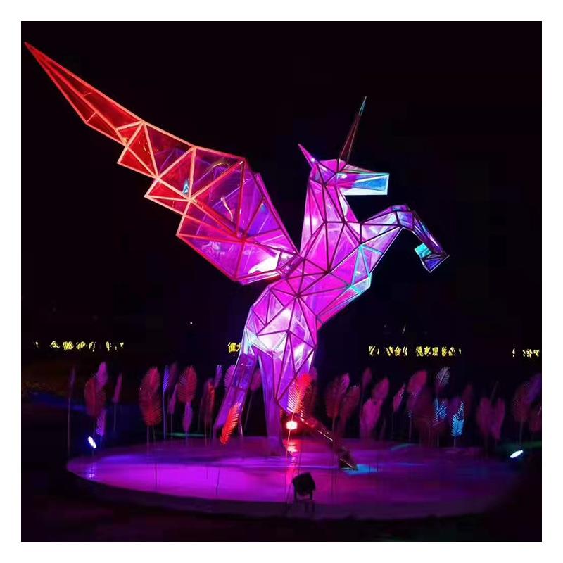 户外商场广场草坪LED灯光造型 设计安装景区景观美化灯光美陈造型