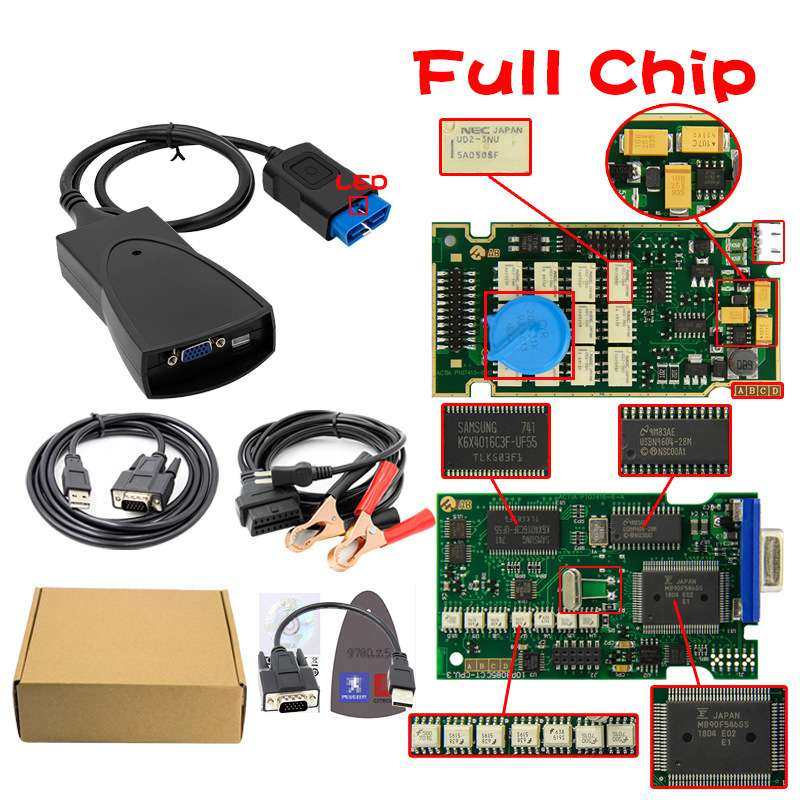 PP2000 LED FULL Lexia3 Diagbox V9.68 全芯片带LED标志雪铁龙