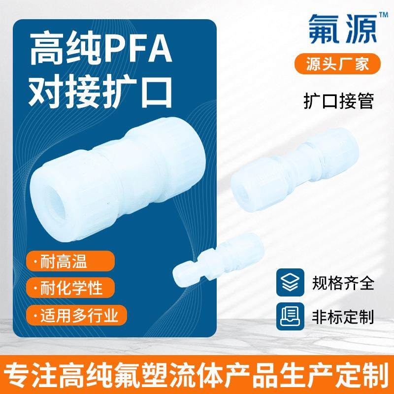 直通连接头耐强酸碱高温半导体光伏清洗设备PFA入珠款对接管接头,橡塑材料及制品,亚克力管/有机玻璃管,淘宝优惠券,粉丝福利购,淘宝优惠卷