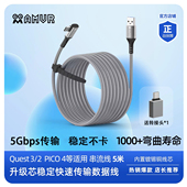 Quest AMVR适用Meta Neo3type c串流线5米电脑接头连接数据线