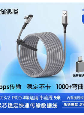 AMVR适用Meta Quest 3/2 Neo3type-c串流线5米电脑接头连接数据线