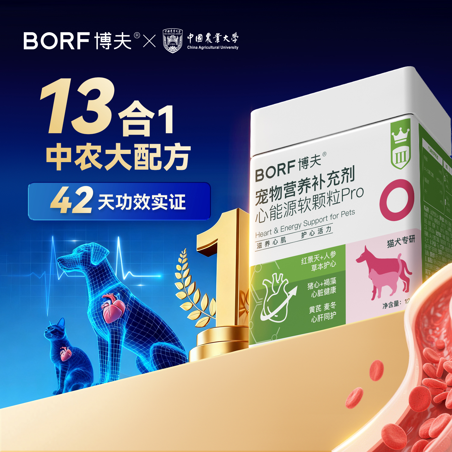 人参精华+辅酶q10保护毛孩子心脏