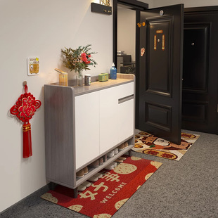 室外楼道鞋柜家用门口收纳柜一体靠墙2025新款放在门外面的鞋架子