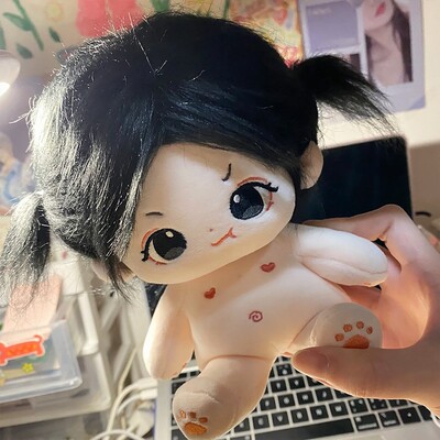 棉花娃娃正版20cm公仔毛绒玩具女孩可换装玩偶带骨架衣服生日礼物