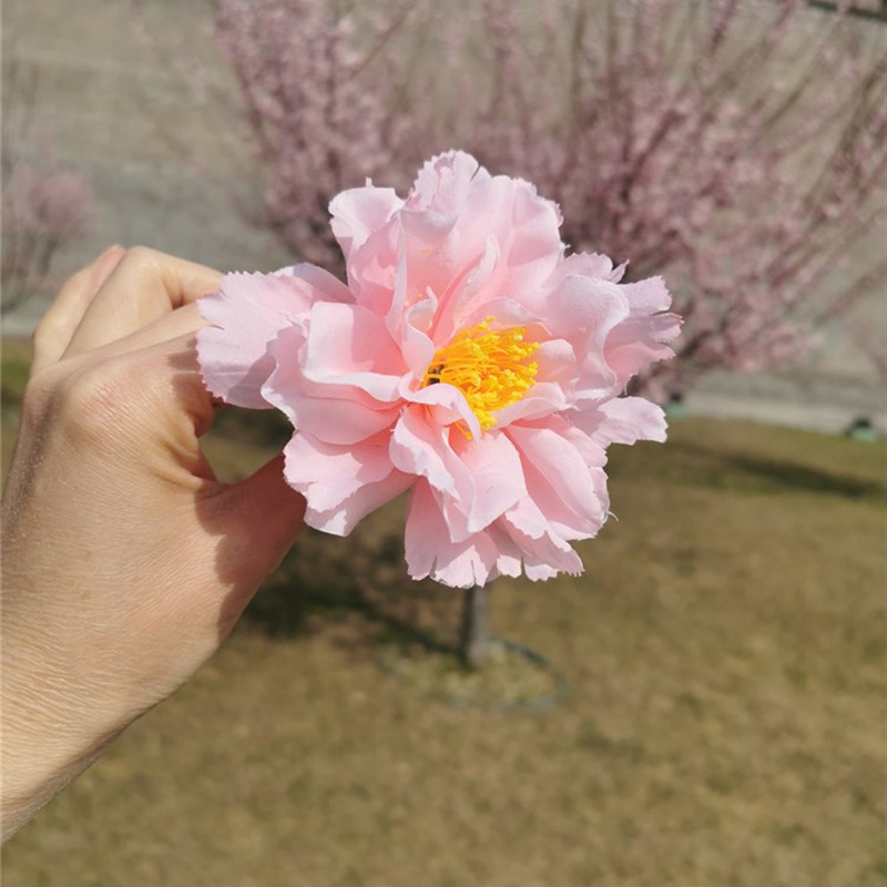 极速舞蹈簪花引道具带杆戒指大花手拿牡丹六M级唱花的花儿演出大