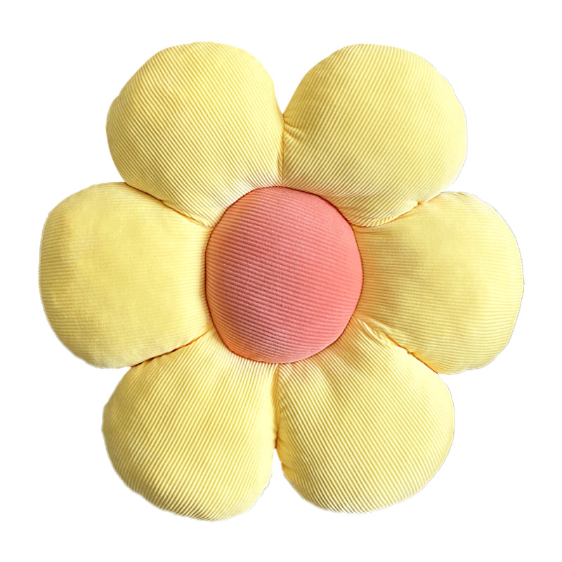 极速小雏菊花朵抱枕oins可爱太阳花毛绒靠沙发飘窗客厅榻榻米