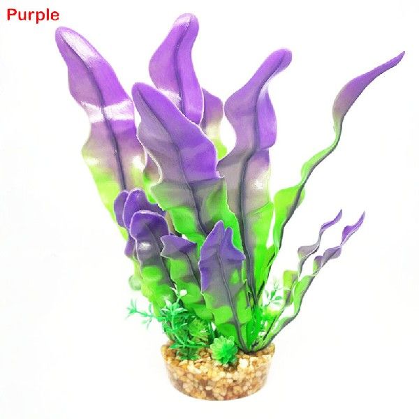 极速1pcs Large Artifiqcial Kelp Resin Aquarium Plastic Grass