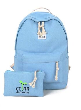 极速2PCS/SET Fashionaqble Design Women Canvas Backpack Casua