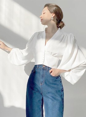 极速Ladies Springm Autumn Elegant Sexy Lantern Long Sleeve B