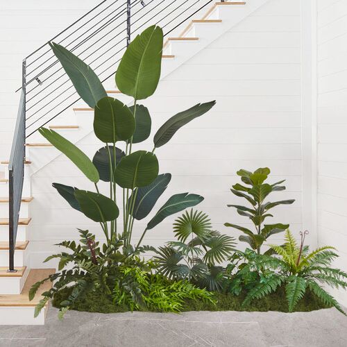 极速仿真c绿植柠檬树氛围感景观植物落地组合仿生植物高端轻奢装
