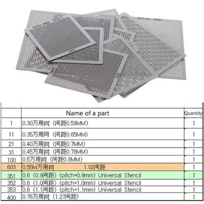 极速10Pcs/set BGA Reballing UnivCersal Stencil Template Kit