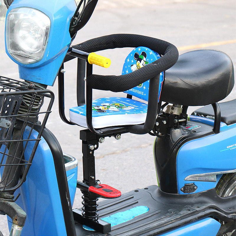 极速电动车电瓶车宝宝座椅电踏板车自行车儿童前置W带支撑小孩婴