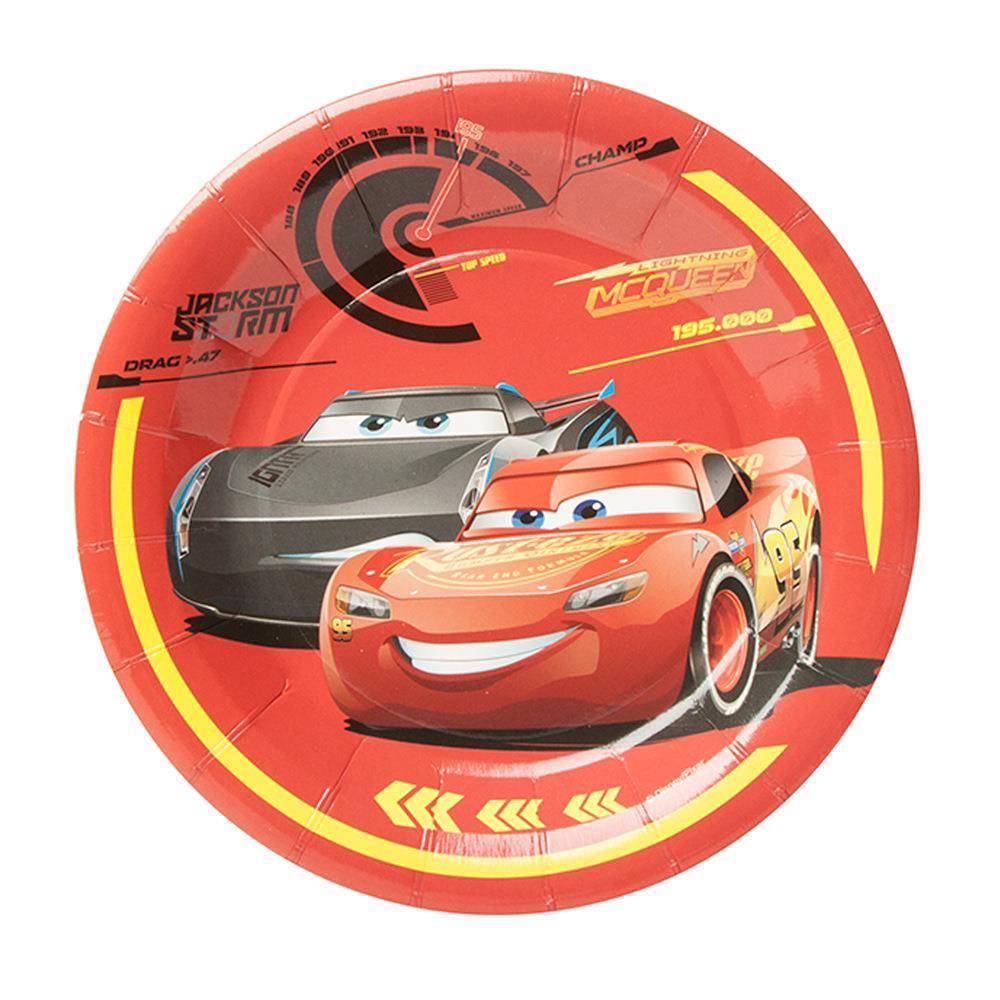 极速汽车主题总动员闪电麦t昆儿子男孩生日派对派对布置装饰纸杯
