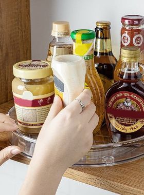 极速Turntable Spkice Rack Organizer Multifunction Clear Kitc