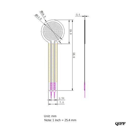 新品20g-6kg Pressure Sensor RP-C18.3-LT  IntOelligent Flexib