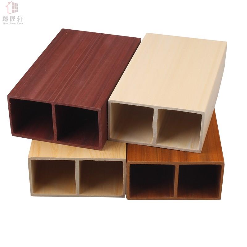 极速生态木方通悬吊m式天花板隔断立柱绿可木方木木塑方管生态木