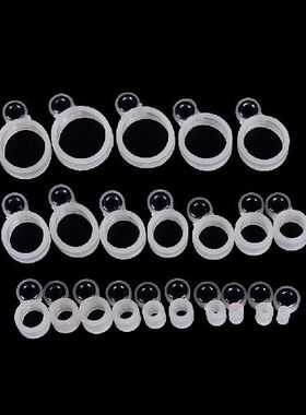 极速14aPcs Fishing Rod Wire Ring Silicone Fishing Line Guide