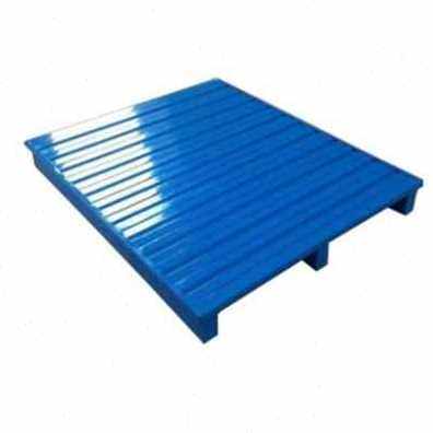 极速新新品钢制托盘金属托盘叉车铁托盘I防滑防撞钢仓储货架钢制