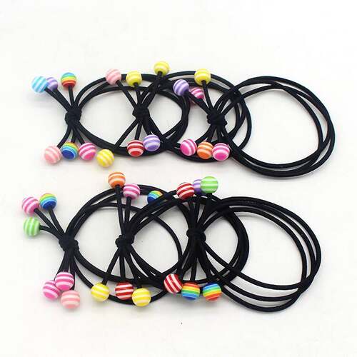 新品Korean high elastic three in one head ropeR color simple