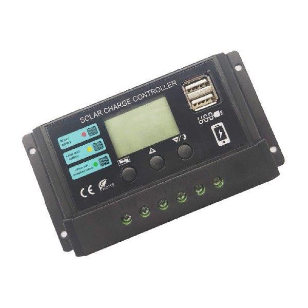 极速10A/20A/g30A Solar Panel Charge Controller PWM Adjustabl