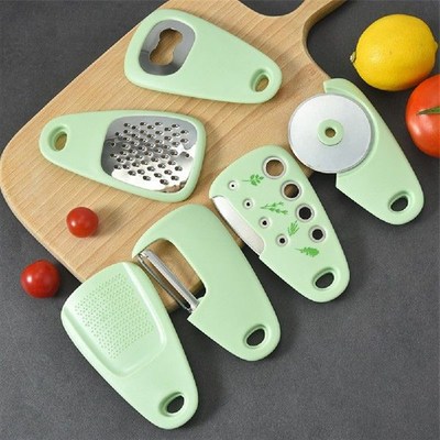 极速Peeler Kitjchen Gadget Set Fruit Vegetable Pizza Cutter