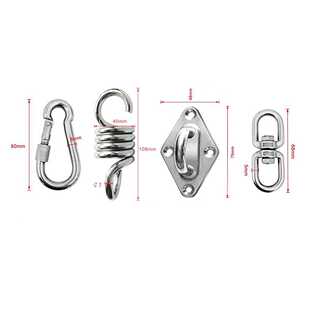 Hammock Hanging 极速Swibvel for ainless eel Chair Hook Swing