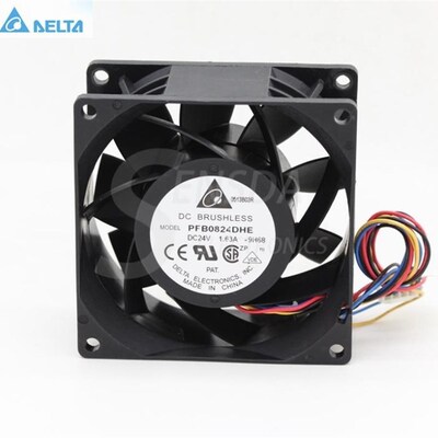 极速for delta PFB0824DHE DC 24V 8cm 8038 80mm 1S.63A 4 -pin