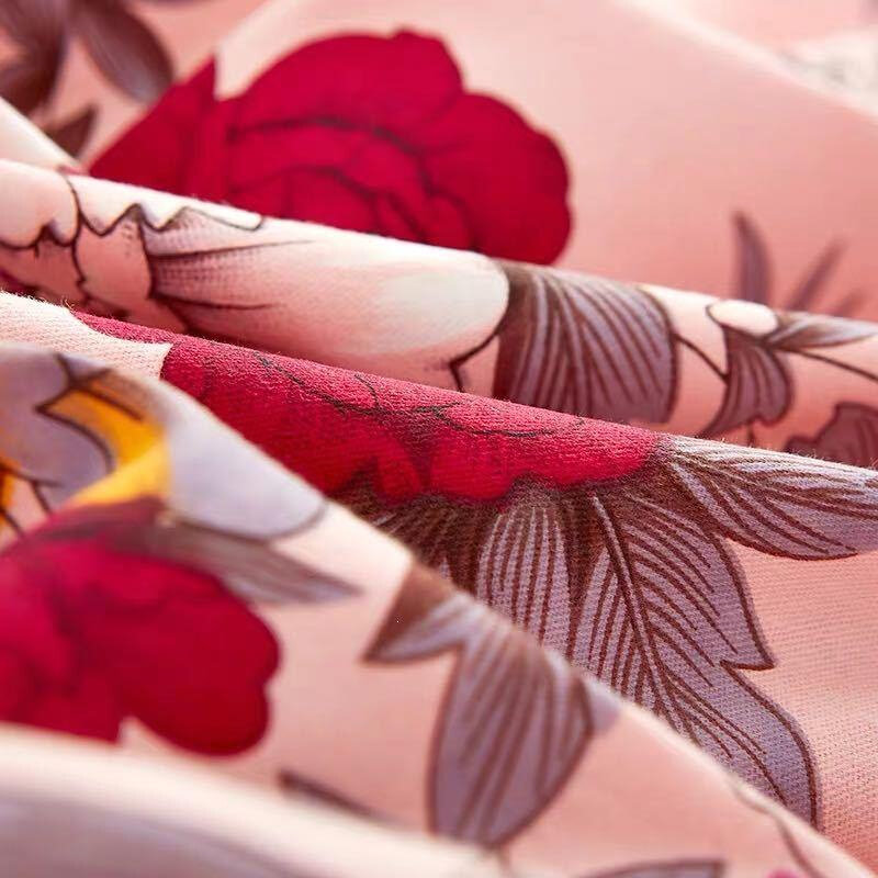 纯棉加厚维科布料亲肤被单床单国民印花纯棉上海家纺老式单件全棉