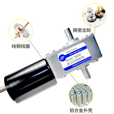 5840-3650微型直流无刷减速电机大扭力低速慢速马达12v24v小电机