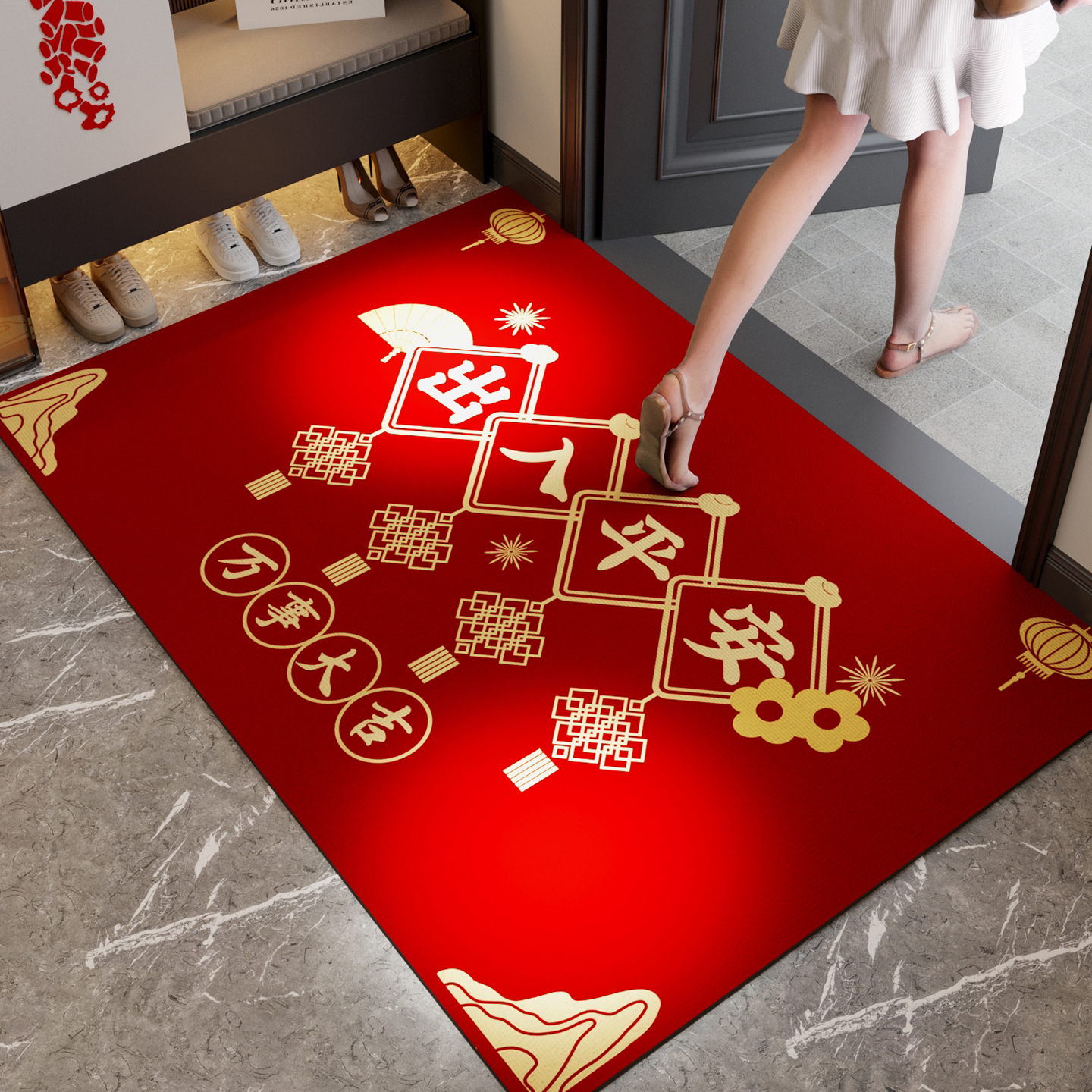 吸水速干防滑不位移可擦洗地垫