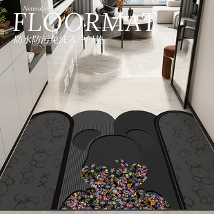 暴力熊入户门地垫2025新款 耐脏免洗pvc进门地毯可裁剪门口脚垫子