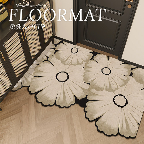 皮革材质可擦免洗防水地垫